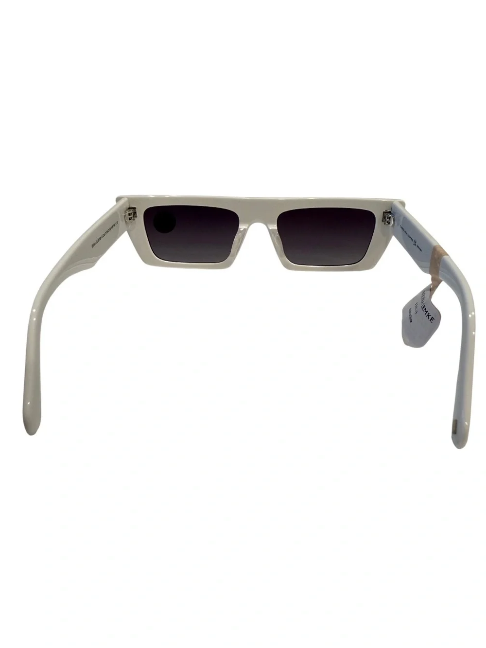 NEW Carolina Lemke White Eilish Bold Retro Sunglasses Boho